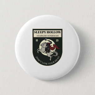 Badge Rond 5 Cm Horseman sans tête