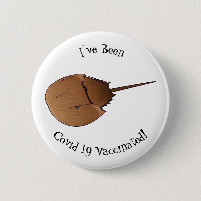 Badge Rond 5 Cm Horseshoe crab (Devant)