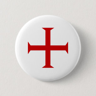 Badge Rond 5 Cm hospitall teutonic templar de Malte de Croix-Rouge