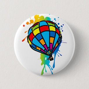 Badge Rond 5 Cm Hot_Air_Balloon_Trip