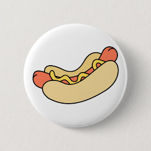 Badge Rond 5 Cm Hot-dog