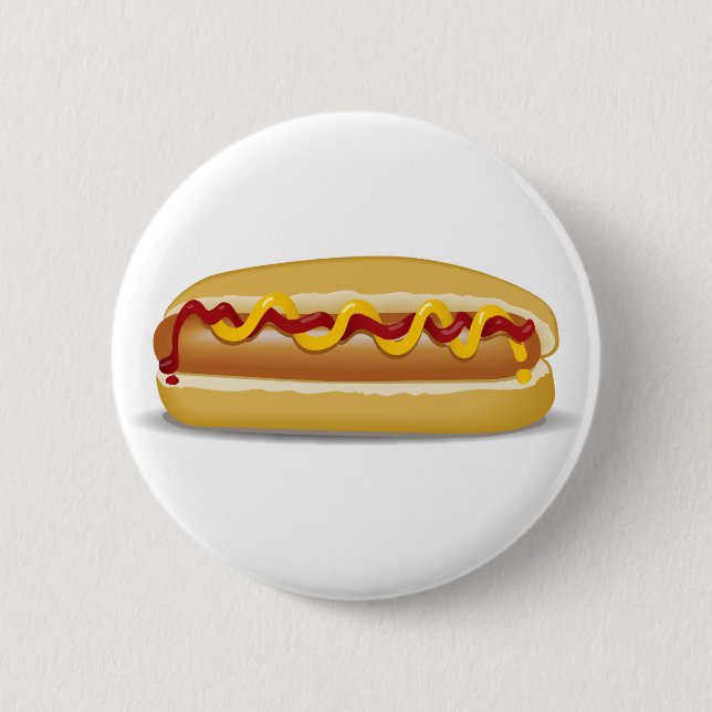 Badge Rond 5 Cm Hotdog (Devant)