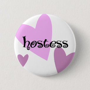 Badge Rond 5 Cm Hôtesse