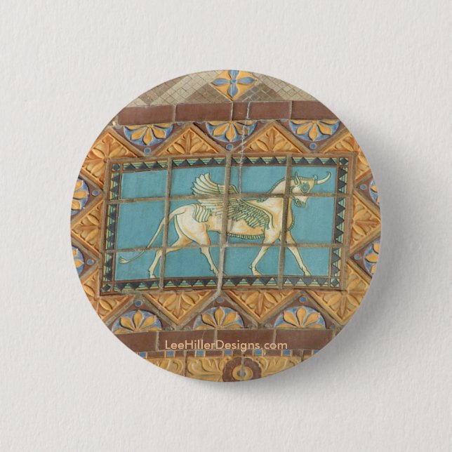 Badge Rond 5 Cm HotSprings, AR Quapaw Dome Tiles II Dons Vêtements (Devant)