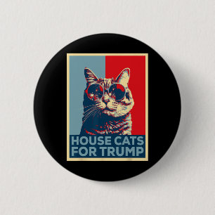 Badge Rond 5 Cm House Cats For Trump 2024