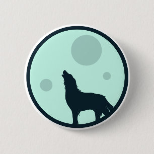 Badge Rond 5 Cm Howl to the moon