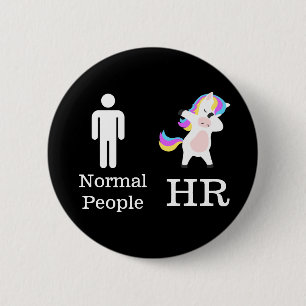 Badge Rond 5 Cm HR 🦄 Dabbing Unicorn Pin PERTOMIZABLE