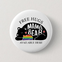 Badge Rond 5 Cm Hugues libres de Mama Bear
