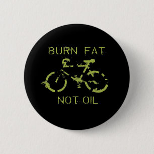 Badge Rond 5 Cm Huile de graisse de brûlure pas