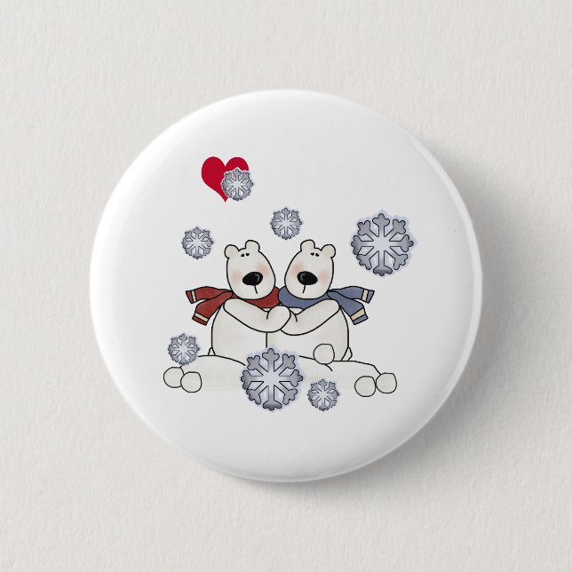 Badge Rond 5 Cm Huile d'ours polaire (Devant)