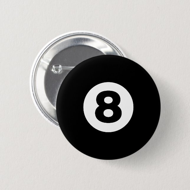 Badge Rond 5 Cm Huit balles (Devant & derrière)