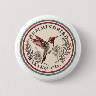 Badge Rond 5 Cm Hummingbird Baking Co. Button