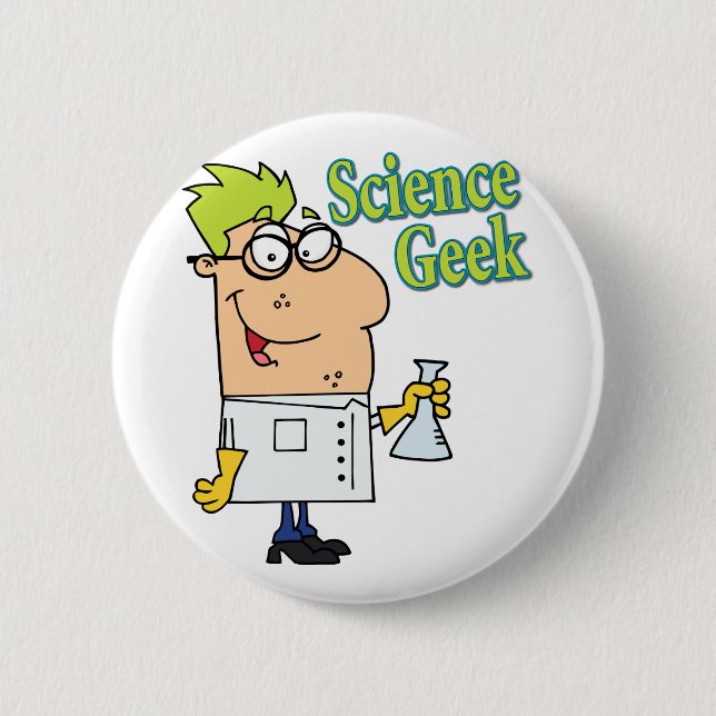 Badge Rond 5 Cm humoristique geek de science (Devant)