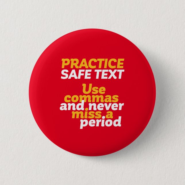 Badge Rond 5 Cm Humour de grammaire amusant Pratique d'utilisation (Devant)