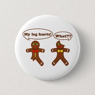 Badge Rond 5 Cm Humour de pain d'épice