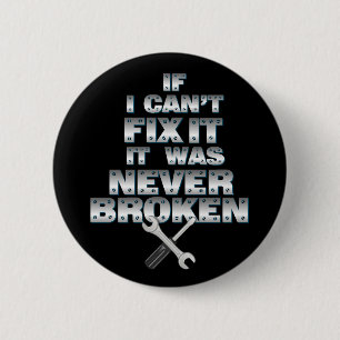 Badge Rond 5 Cm Humour d'outils de bricoleur