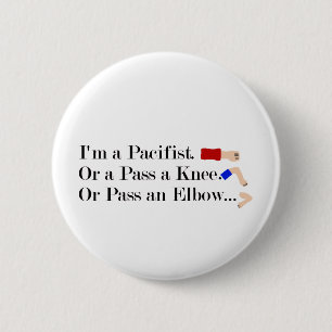 Badge Rond 5 Cm Humour pacifiste mixed martial art