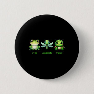 Badge Rond 5 Cm Humour politique subtil anti-Trump Grenouille Libe