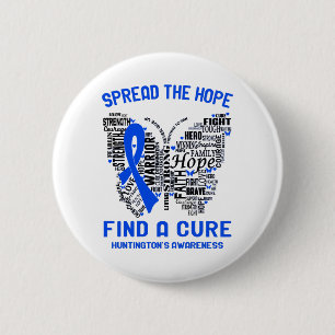 Badge Rond 5 Cm Huntington's Awareness Month Ribbon Don