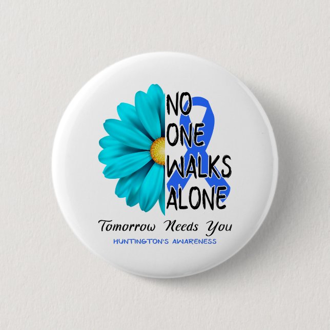 Badge Rond 5 Cm Huntington's Awareness Month Ribbon Don (Devant)
