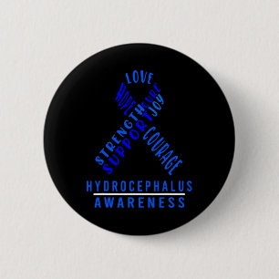 Badge Rond 5 Cm Hydrocéphalie Survivant Guerrier de sensibilisatio