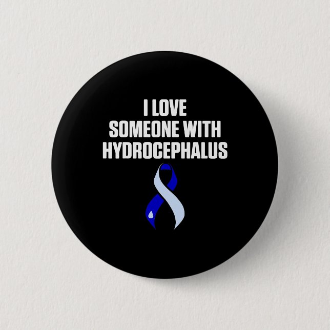 Badge Rond 5 Cm Hydrocéphalie Survivor Love Awareness Guerrier (Devant)