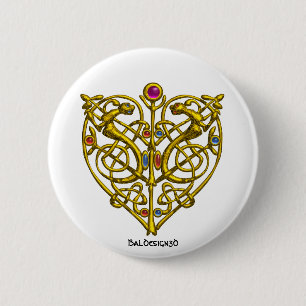 BADGE ROND 5 CM HYPER VALENTINE