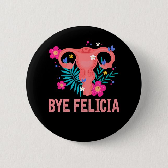 Badge Rond 5 Cm Hystérectomie Récupération Chirurgie Uterus Suppre (Devant)