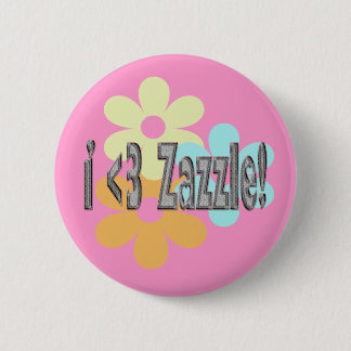Badge Rond 5 Cm I <3 Zazzle !