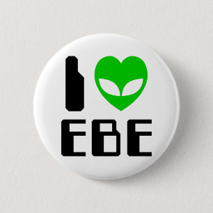 Badge Rond 5 Cm I Alien Heart EBE