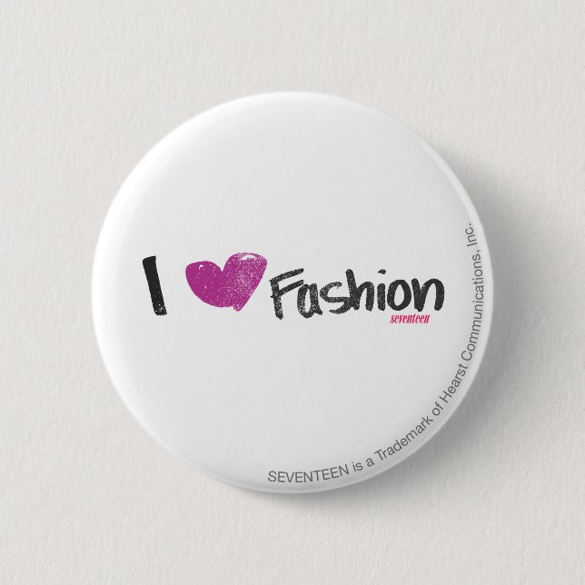 Badge Rond 5 Cm I Aqua de mode de coeur (Devant)