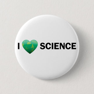 Badge Rond 5 Cm I bouton de la Science de coeur