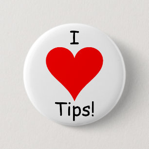 Badge Rond 5 Cm I bouts de coeur !