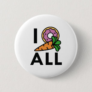 Badge Rond 5 Cm I carotte toute de beignet