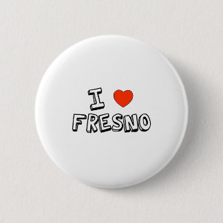 Badge Rond 5 Cm I coeur Fresno