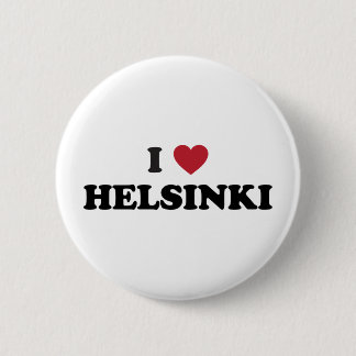Badge Rond 5 Cm I coeur Helsinki Finlande