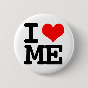 Badge Rond 5 Cm I coeur je