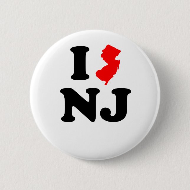 Badge Rond 5 Cm I coeur NJ (Devant)
