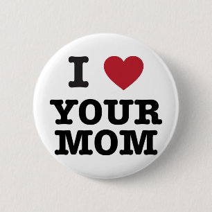 Badge Rond 5 Cm I coeur votre maman