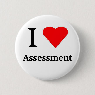 BADGE ROND 5 CM I ÉVALUATION DE COEUR