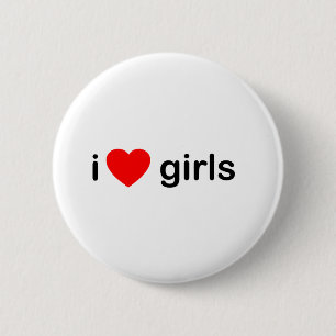 Badge Rond 5 Cm I filles de coeur - amour de femmes