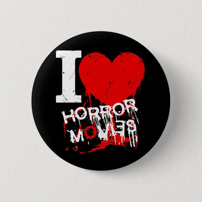 BADGE ROND 5 CM I FILMS D'HORREUR DE COEUR (Devant)