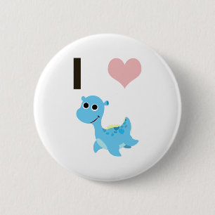 Badge Rond 5 Cm I Heart Nessie