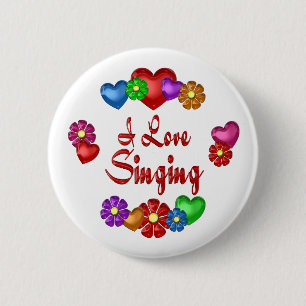 Badge Rond 5 Cm I Love