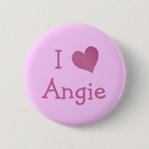 Badge Rond 5 Cm I Love Angie