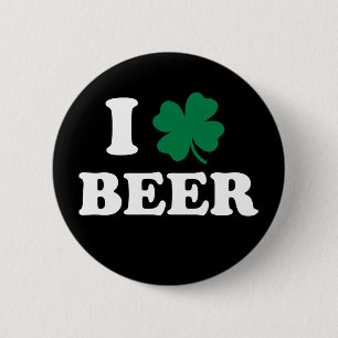 Badge Rond 5 Cm I Love Beer