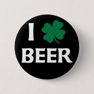 Badge Rond 5 Cm I Love Beer