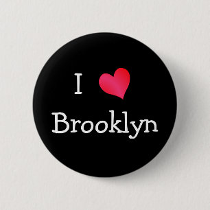 Badge Rond 5 Cm I Love Brooklyn