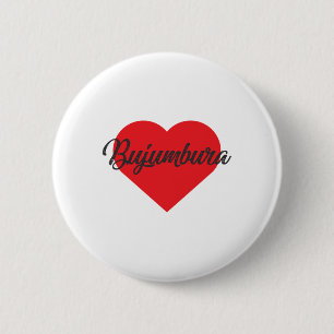 Badge Rond 5 Cm I Love Bujumbura - Burundi