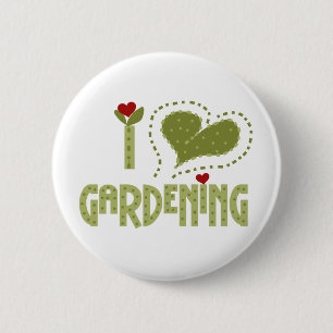 Badge Rond 5 Cm I Love Gardening Tshirts et cadeaux
